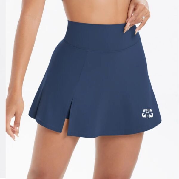 Women’s 3-Piece Fitness Yoga Set – High Elastic Nylon Spandex Gym Outfit | Crop Jacket + Bra + Skirt Shorts | Conjunto Deportivo Mujer - Image 5
