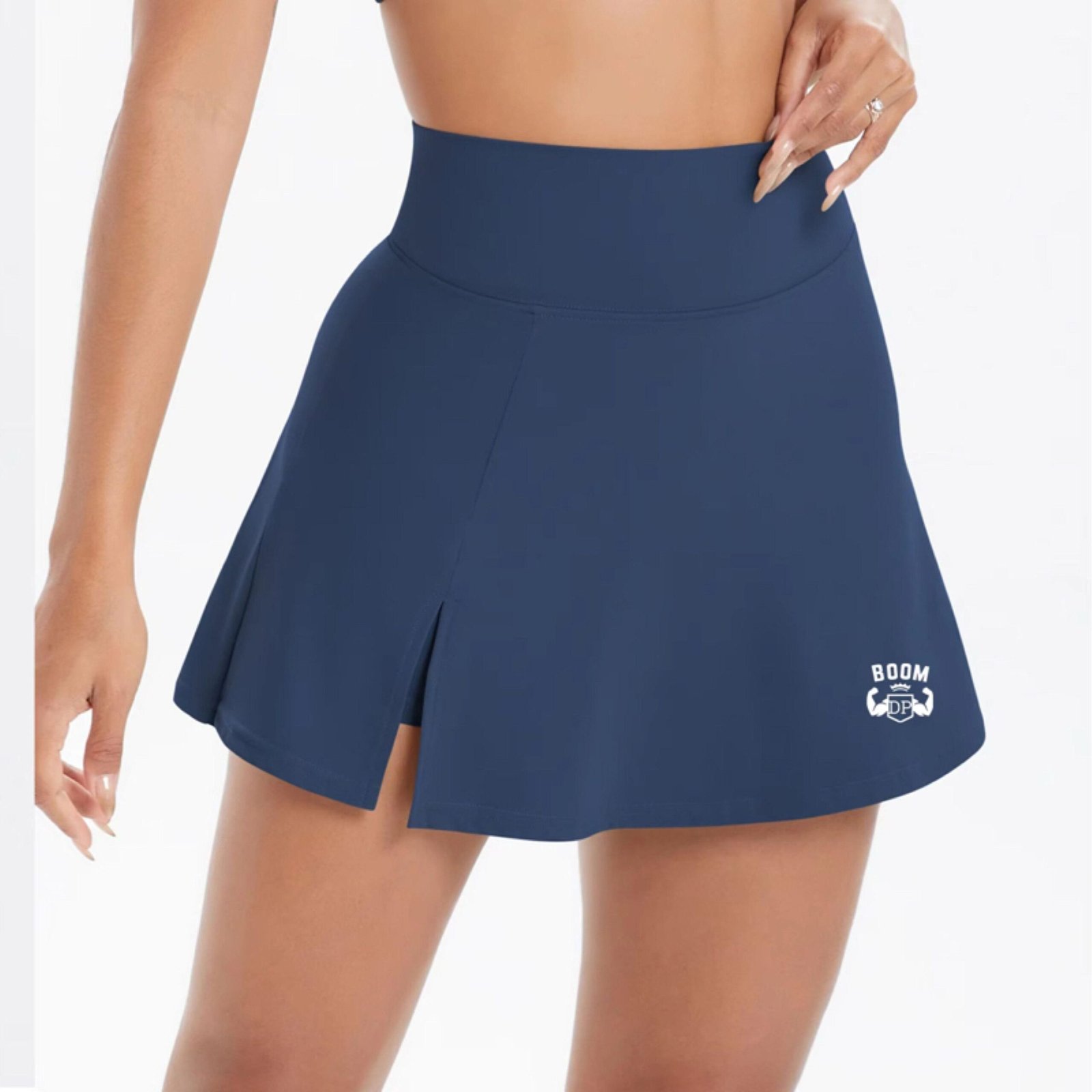 Women’s 3-Piece Fitness Yoga Set – High Elastic Nylon Spandex Gym Outfit | Crop Jacket + Bra + Skirt Shorts | Conjunto Deportivo Mujer - Image 5